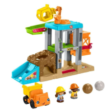 Mattel Little People - Építkezés pályaszett - Fisher Price autópálya és játékautó