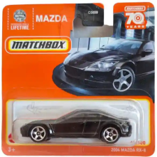 Mattel Matchbox 2004 Mazda RX-8 kisautó autópálya és játékautó