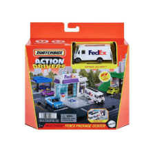 Mattel Matchbox: FedEx városi pályakészlet Express Delivery furgon kisautóval - Mattel autópálya és játékautó