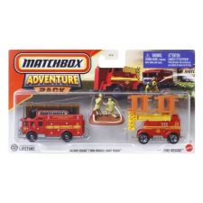 Mattel Matchbox: Hitch and Haul - Fire Rescue játékszett autópálya és játékautó