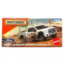 Mattel Matchbox: Kisautó papírdobozban - 2015 Ford F-150 Contractor Truck autópálya és játékautó