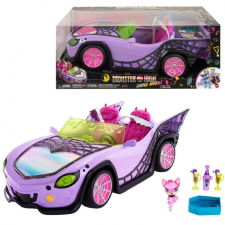Mattel Monster High: Ghoul Mobile Vérda autó kiegészítőkkel - Mattel autópálya és játékautó