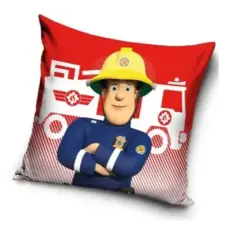 Mattel Sam a tűzoltó Red velúr párnahuzat 40x40 cm Nr1 lakástextília