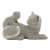 Mauro Ferretti Cat sparky with kid 19x9x13cm