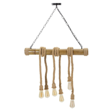 Mauro Ferretti Ceiling lamp bamboo/rope 80x15x120cm világítás