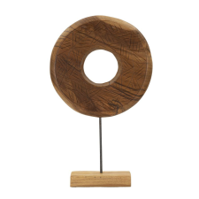 Mauro Ferretti Dorat sculpture teak 35x10x58cm dekorációs kellék