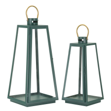 Mauro Ferretti Lantern grent set 2 pcs ø 25x25x57-20x20x45cm dekorációs kellék