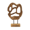 Mauro Ferretti Lubang sculpture teak 25x10x38cm