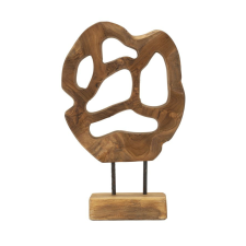 Mauro Ferretti Lubang sculpture teak 25x10x38cm dekorációs kellék
