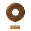 Mauro Ferretti Sculpture dorat teak 28x10x38cm