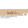 Max Bringmann KG Folia mintás ragasztószalag (5m x 15mm) barackszínű, With love, Washi Tape