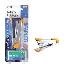 Max Tűzőgép Max HD-10K No.10 20 lap + tűzőkapocs bliszterben sárga gemkapocs, tűzőkapocs