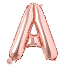  Maxee születésnapi lufi, A betű, rózsaszín, 40 cm party kellék