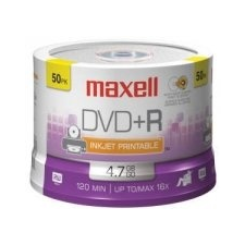 Maxell DVD-R 16x 50db hengeres írható és újraírható média