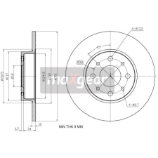 MAXGEAR Féktárcsa MAXGEAR 19-3338 féktárcsa