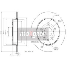 MAXGEAR Féktárcsa MAXGEAR 19-3350 féktárcsa
