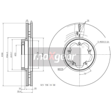 MAXGEAR Féktárcsa MAXGEAR 19-3358 féktárcsa