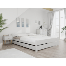 Maxi Drew IKAROS DOUBLE ágy 120 x 200 cm, fehér Ágyrács: Ágyrács nélkül, Matrac: Somnia 17 cm matrac ágy és ágykellék
