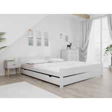 Maxi Drew IKAROS DOUBLE ágy 180 x 200 cm, fehér Ágyrács: Ágyrács nélkül, Matrac: Coco Maxi 19 cm matrac ágy és ágykellék