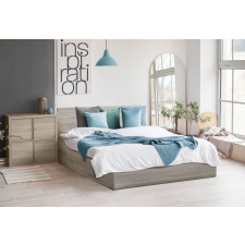Maxi Drew SOFIA ágy 120 x 200 cm, sonoma tölgy Ágyrács: Léces ágyrács, Matrac: Matrac nélkül ágy és ágykellék