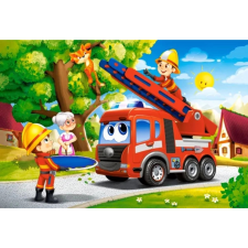 Maxi padlópuzzle - tűzoltók akcióban puzzle, kirakós