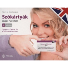 Maxim Könyvkiadó SZÓKÁRTYÁK ANGOL NYELVBŐL B1 SZINTEN nyelvkönyv, szótár