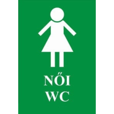 Maxima Női WC, öntapadós tábla információs címke