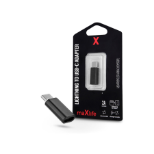 Maxlife Lightning - USB Type-C adapter - Maxlife Lightning To USB-C Adapter - 2A - fekete mobiltelefon, tablet alkatrész