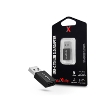 Maxlife Maxlife USB Type-C - USB adapter - Maxlife USB-C To USB 3.0 Adapter - 5A - fekete mobiltelefon, tablet alkatrész