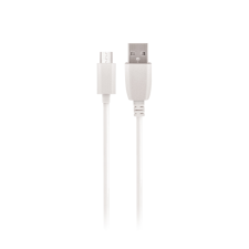 Maxlife USB apa - micro USB apa Adat és töltő kábel - Fehér (1m) (OEM001509) kábel és adapter