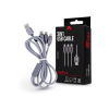 Maxlife USB töltő- és adatkábel 1 m-es vezetékkel - Maxlife 3in1 for Lightning/microUSB/Type-C USB Cable - 5V/2A - ezüst
