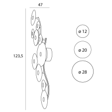 Maxlight Allure matt arany LED fali lámpa (MAX-W0354) LED 10 izzós IP20 világítás