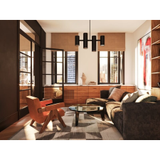 Maxlight Laxer fekete függesztett lámpa (MAX-P0501) GU10 4 izzós IP20 világítás