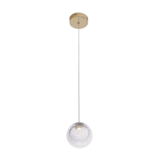 Maxlight Zoe arany-átlátszó LED függesztett lámpa (MAX-P0389) LED 1 izzós IP20 világítás