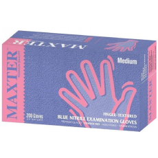 Maxter MAXTER Nitril kék púdermentes vizsgálókesztyű (200db/doboz!) (kék, XL -200 db) (MX98899)