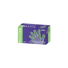 Maxter orvosi, enyhén púderezett, latex vizsgálókesztyű - 100 db - Fehér - XL