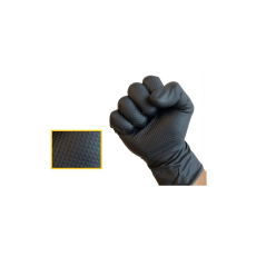 Maxter Védőkesztyű egyszer használatos nitril 8.4g M méret púder nélküli fekete 100db