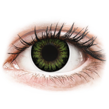 MaxVue Vision ColourVUE BigEyes Party Green - dioptria nélkül (2 db lencse) kontaktlencse