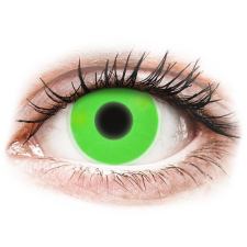 MaxVue Vision ColourVUE Crazy Glow Green - dioptria nélkül (2 db lencse) kontaktlencse