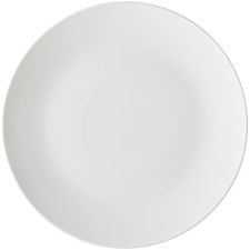 Maxwell & Williams WHITE BASICS COUPE desszertes tányér készlet, 19 cm, 4 darab tányér és evőeszköz