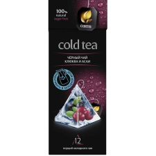 MAY LLc. Curtis „Hideg” tea – Áfonya-Acai, ízesített fekete tea piramis-filterben, 12 filter tea