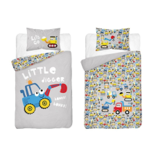 Maya Moo Gyerek pamut ágyneműhuzat 90x120cm - Markoló Kék babaágynemű, babapléd