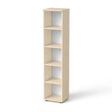 MAYAH Szekrény,  5 rendező magas, nyitott, polcos, keskeny  MAYAH "Freedom SV-03", juhar irattároló szekrény