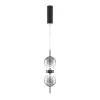 MAYTONI Double Moon fekete-szürke LED függesztett lámpa (MAY-MOD478PL-L8B3K) LED 1 izzós IP20