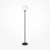 MAYTONI modern állólámpa ring fehér fekete mymod013fl-01b
