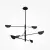 MAYTONI modern mennyezeti lámpa mollis fekete mymod126pl-08b