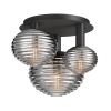 MAYTONI modern mennyezeti lámpa reels fekete füstös mymod268cl-03b
