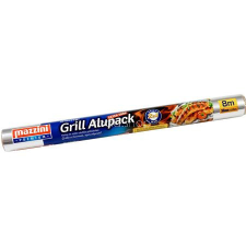Mazzini Alufólia, 8 m, MAZZINI &quot;Premium&quot;, Maxi&amp;Grill papírárú, csomagoló és tárolóeszköz