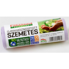 Mazzini Szemeteszsák, újrahasznosított, 20 l, 20 db, 45x50 cm, MAZZINI (KHK901) tisztító- és takarítószer, higiénia