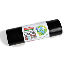 Mazzini Újrahasznosított szemeteszsák 200 l (10 db / tekercs) - Fekete (104100) tisztító- és takarítószer, higiénia